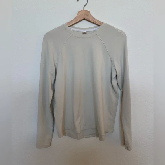 Lululemon Long Sleeve Shirt Size 6 Gray Beige - Picture 2 of 4